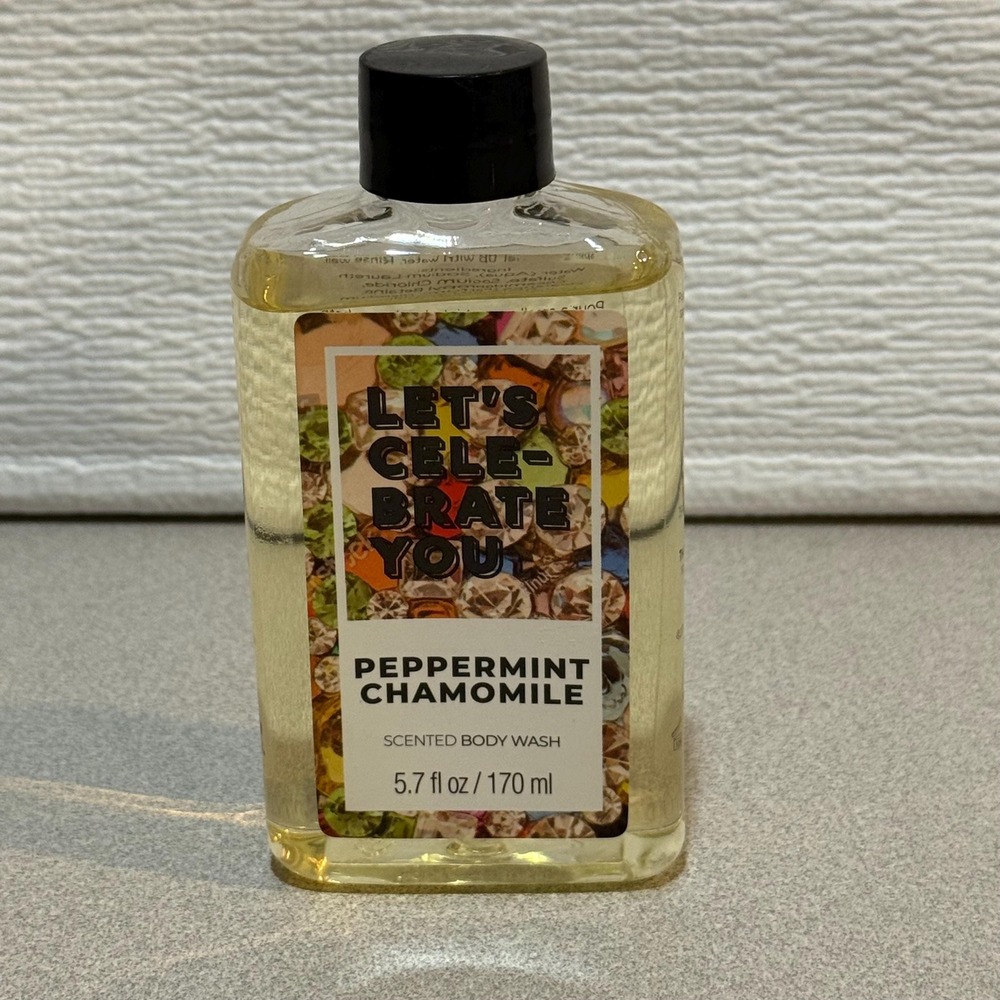 let's celebrate you Peppermint Chamomile Scented Body Wash 97% full 5.7 fl oz